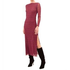 NEW MISA LOS ANGELES vivian dress in geo sixty mesh